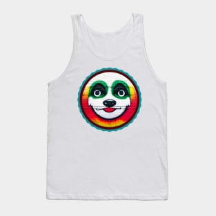 Colorful Animal Art Framed Face Tank Top